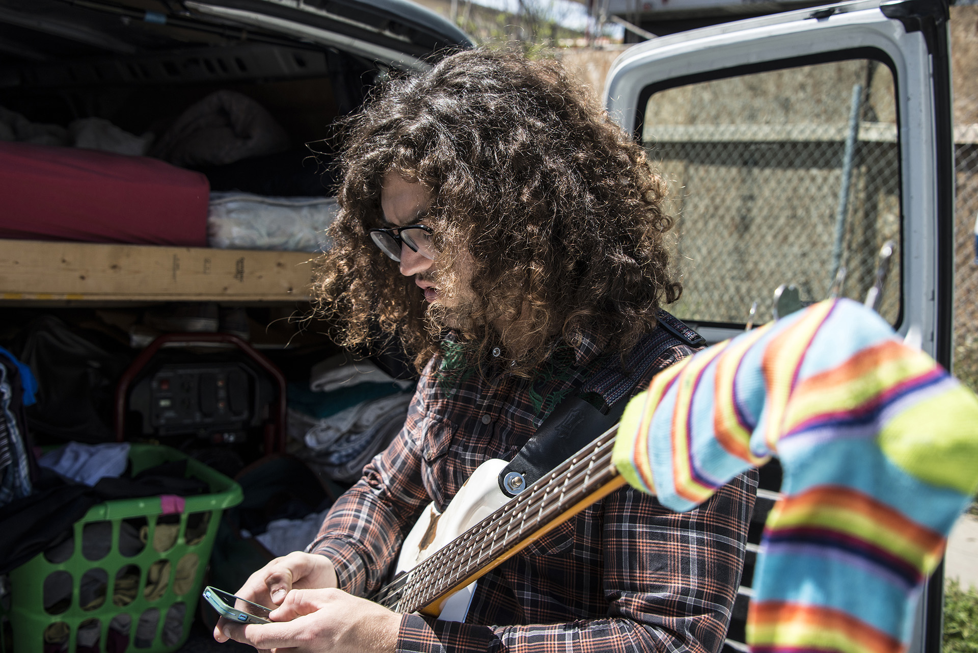 Collin Buntch, New Jersey: Homeless guy with guitar in L.A.